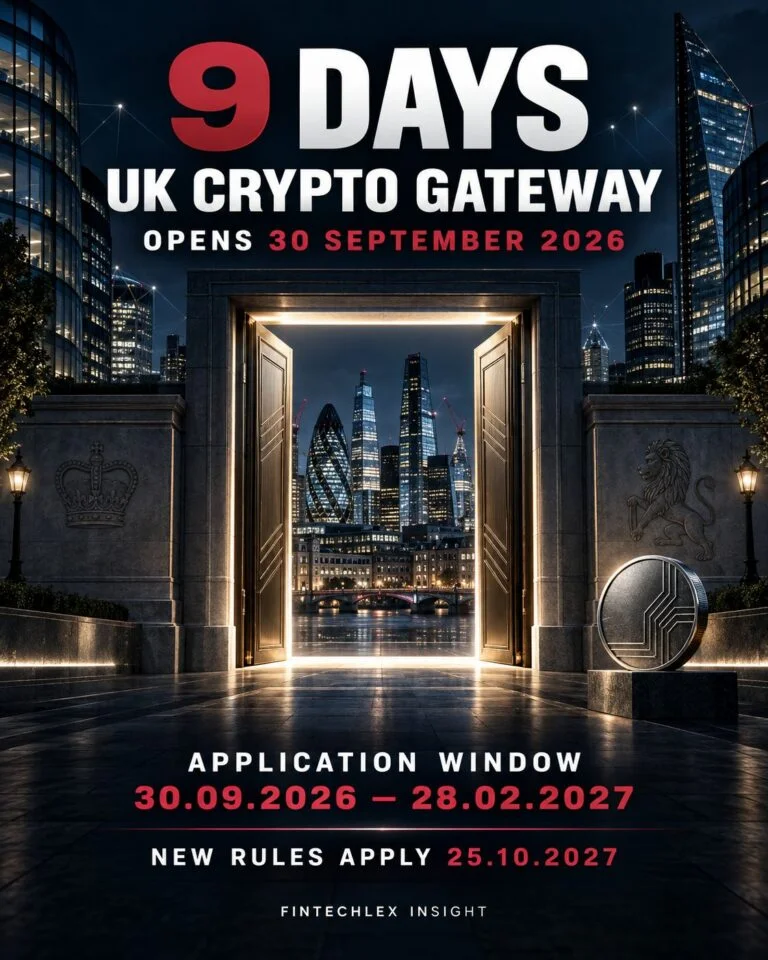 The UK Crypto Gateway Opens on 30 September: Who Must Apply, and by When