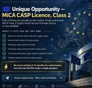 Unique Opportunity MiCA CASP Licence Class 2