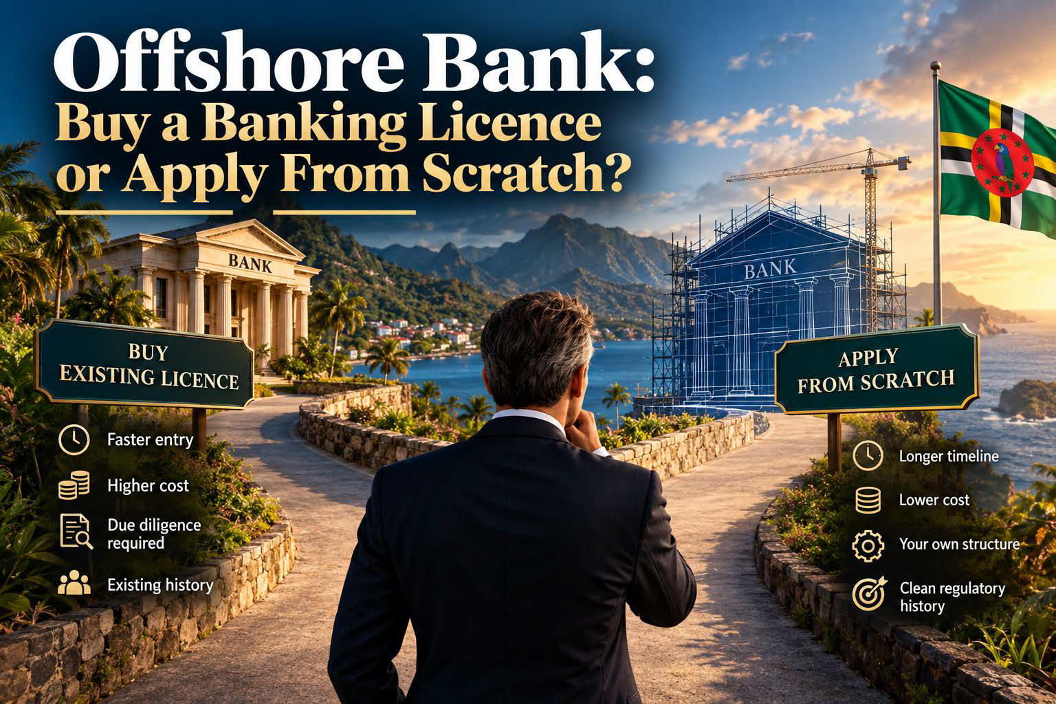 Offshore Bank: Buy a Banking Licence or Apply From Scratch?