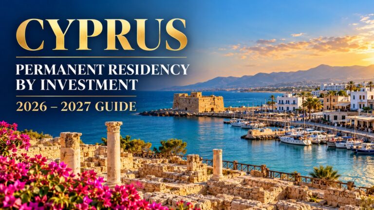Cyprus Residency by Investment in 2026–2027: Costs, Conditions and the Road to Citizenship