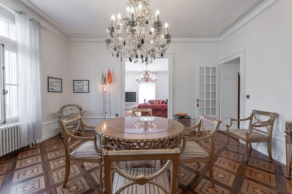 Elegant reception and dining rooms