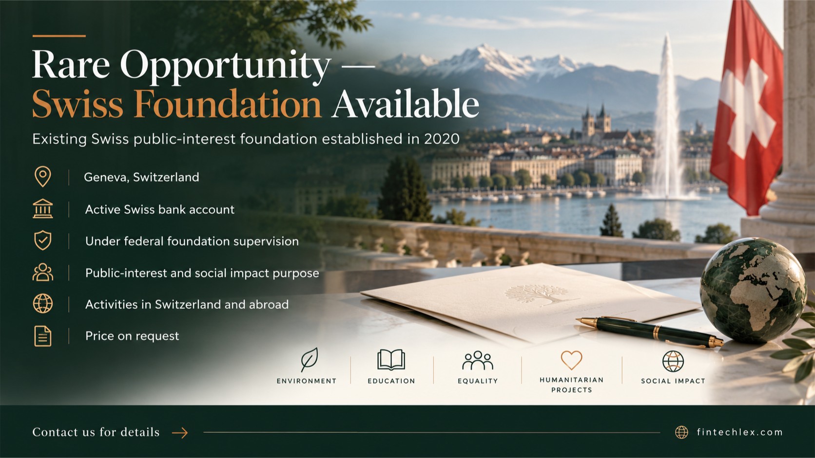 Rare Opportunity: Swiss Foundation Available for Takeover