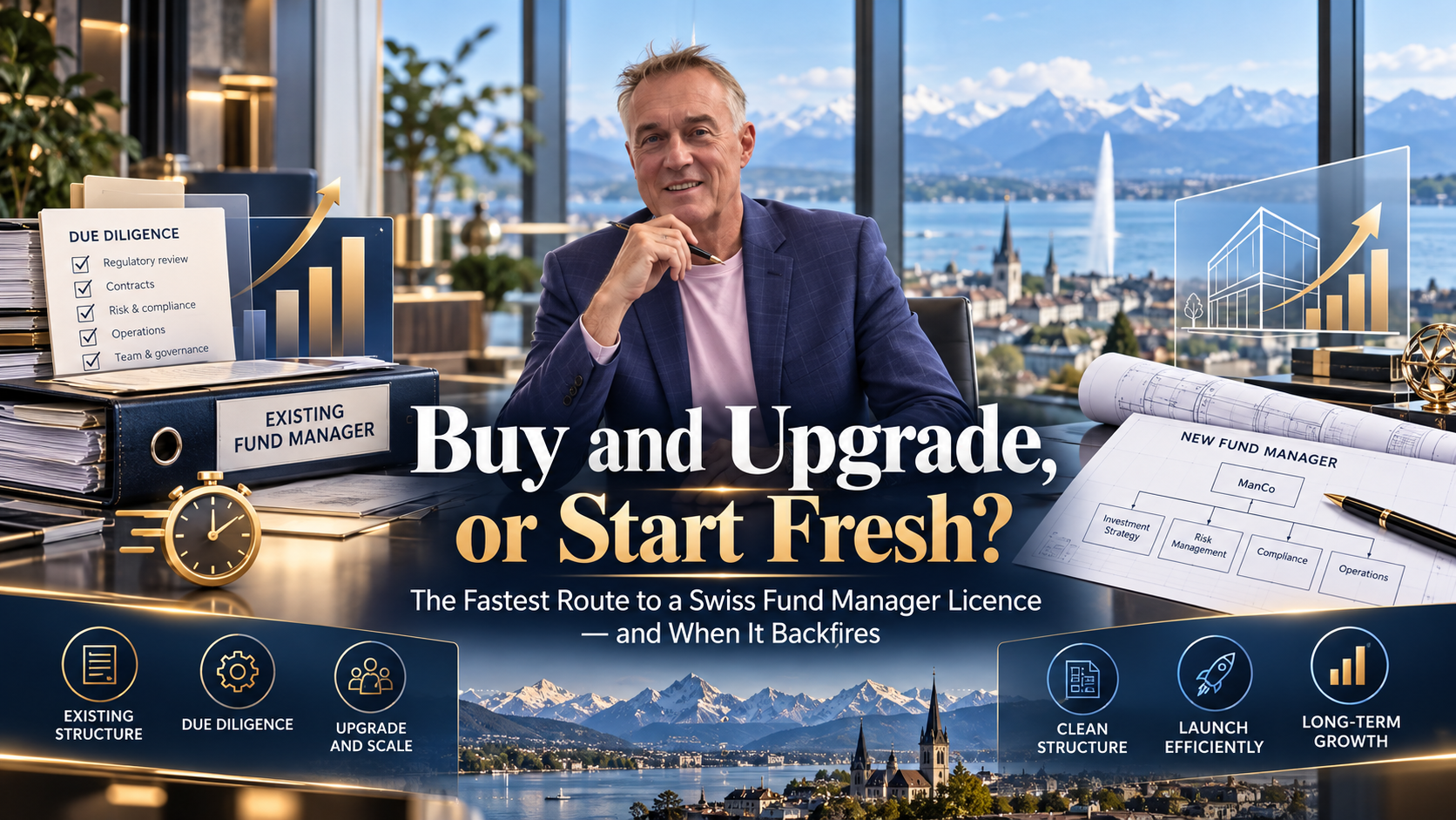 Buy and Upgrade, or Start Fresh? The Fastest Route to a Swiss Fund Manager Licence, and When It Backfires
